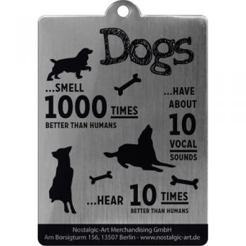 Preview: Schlüsselanhänger "Dogs and Puppies" aus rostfreiem Edelstahl